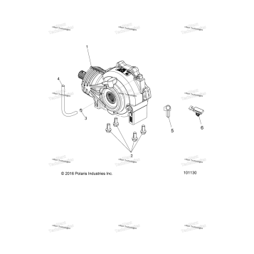 DRIVE TRAIN, FRONT GEARCASE MOUNTING