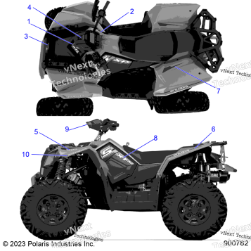 BODY, DECALS, GRAPHIC A24SGS95CT/S95FT