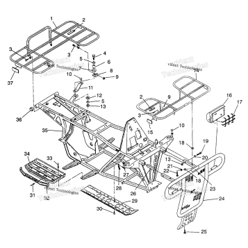 BUMPER/RACK MOUNTING 4X4 350L