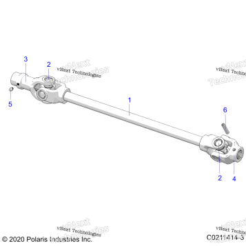 DRIVE TRAIN, FRONT PROP SHAFT