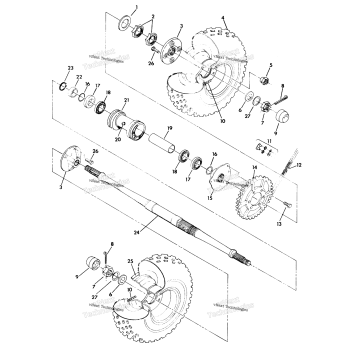 REAR WHEEL DRIVE ASSEMBLY 350 4X4 UPDATE