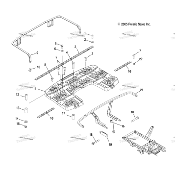 RACK MOUNTING, REAR /AQ/AT/AX/AY/AZ