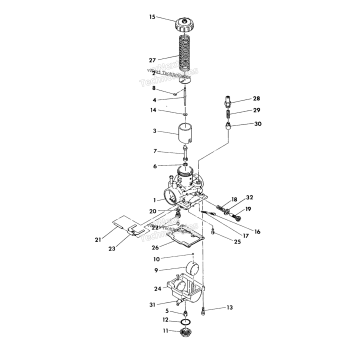 CARBURETOR ASSEMBLY 350 2X4