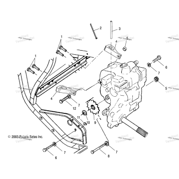 GEARCASE MOUNTING