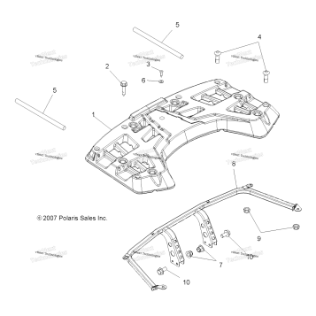 BODY, REAR RACK ASM