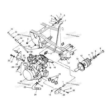 ENGINE MOUNTING 2X4 400L
