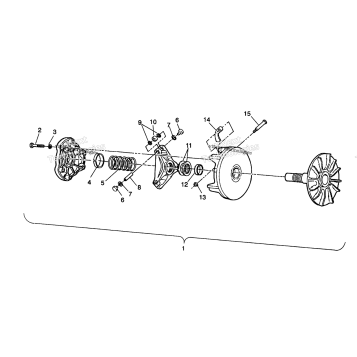 DRIVE CLUTCH ASSEMBLY 2X4 350L
