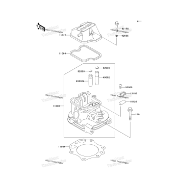 CYLINDER HEAD (KAF300-B1)