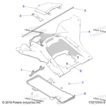 BODY, STORAGE, REAR