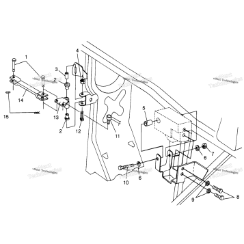FRAME MOUNTING SPORTSMAN 500 & SWEDISH SPORTSMAN 500 S969244