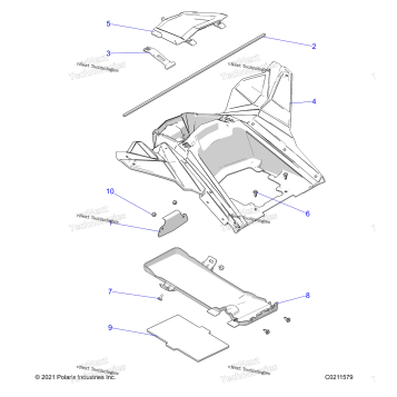 BODY, STORAGE, REAR