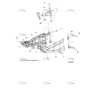 BODY, DOORS A16DAE57A9/AM (100167)
