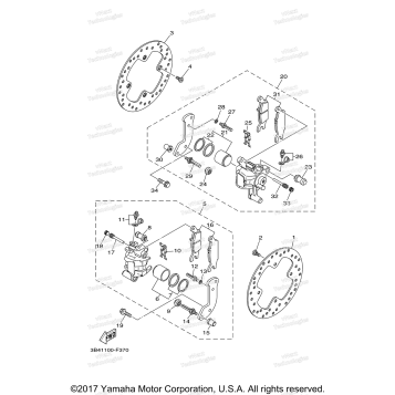 REAR BRAKE CALIPER
