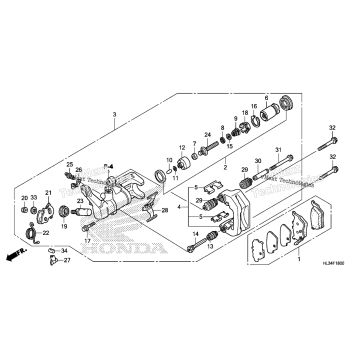 REAR BRAKE CALIPER