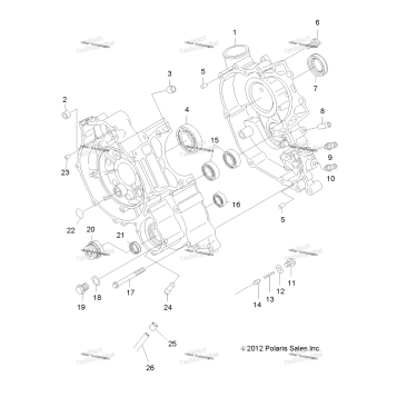 ENGINE, CRANKCASE