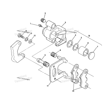 FRONT BRAKE ASSEMBLY 350 4X4 / W928139