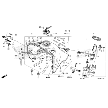 FUEL TANK@FUEL PUMP (CRF1100A4/D4)