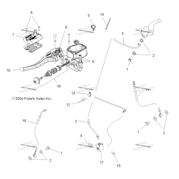 BRAKE, HAND/MASTER CYLINDER\BRAKE LINE