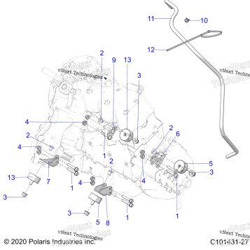 ENGINE, TRANSMISSION MOUNTING & LONG BLOCK