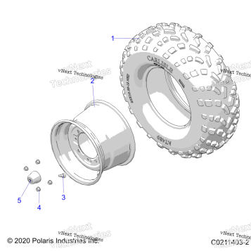 WHEELS, REAR TIRE