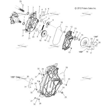DRIVE TRAIN, CHAINCASE ALL OPTIONS