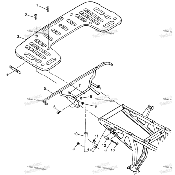 REAR RACK MOUNTING XPLORER 400L