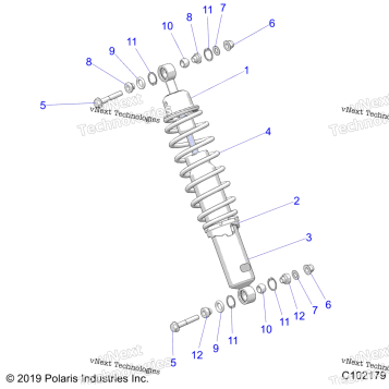 SUSPENSION, FRONT SHOCK MOUNTING
