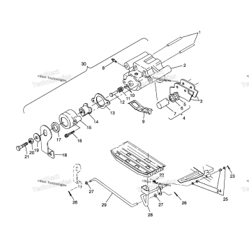 REAR BRAKE ASSEMBLY TRAIL BOSS