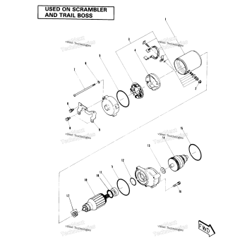 STARTING MOTOR ASSEMBLY