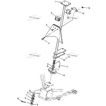 STEERING POST SPORT 400L W97BA38C & TRAIL BLAZER