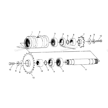 CENTER TIGHTENER ASSEMBLY SPORTSMAN 4X4