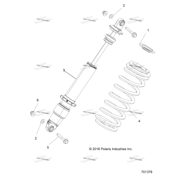 SUSPENSION, FRONT SHOCK MOUNTING