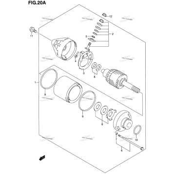 STARTING MOTOR (MODEL Y/K1)