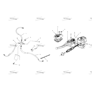 CONTROLS MASTER CYLINDER/BRAKE LINE A02BA25CA/CB/CD