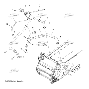 ENGINE, COOLING SYSTEM ALL OPTIONS