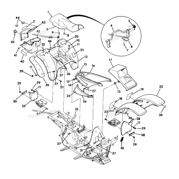 BODY ASM./FRAME ASM. 350 4X4 UPDATE