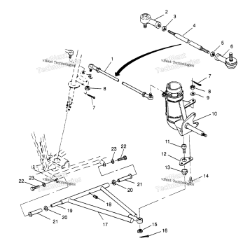 STEERING/AARM ASSEMBLY 2X4 300