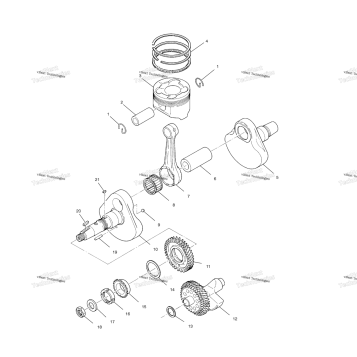 CRANKSHAFT & PISTON A99CH50EB