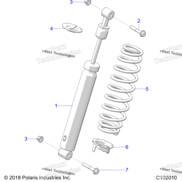 SUSPENSION, SHOCK, REAR