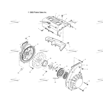 BLOWER HOUSING & RECOIL STARTER