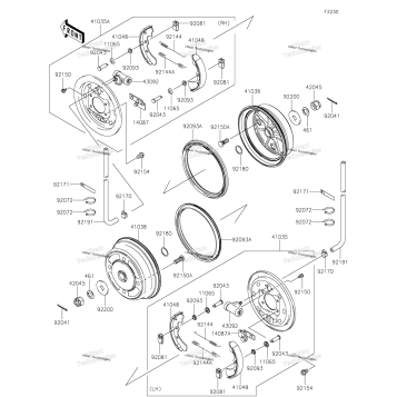FRONT HUBS/BRAKES