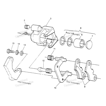 FRONT BRAKE ASSEMBLY TRAIL BLAZER