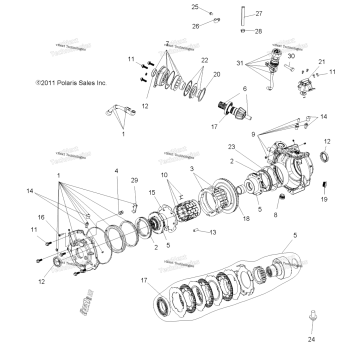 DRIVE TRAIN, FRONT GEARCASE & MOUNTING