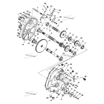 GEARCASE ASSEMBLY UPDATED 291 6X6