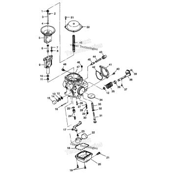 ARBURETOR W98H50A(D)(E)(F) (4950135013D011)