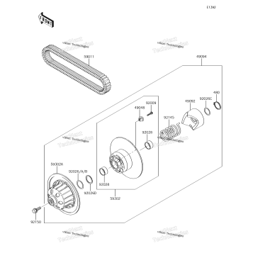 DRIVEN CONVERTER/DRIVE BELT