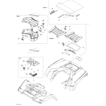 FRONT AND REAR TRAYS