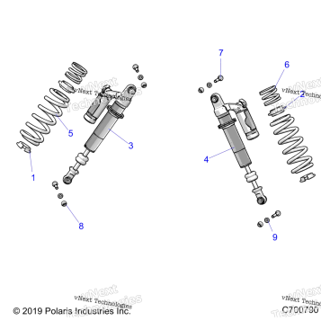 SUSPENSION, REAR SHOCK MOUNTING