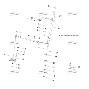 STEERING, STEERING POST & TIE ROD ASM