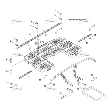 RACK MOUNTING, REAR /AD/AF